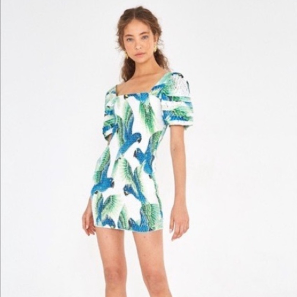 Farm Rio Araras Mini Dress